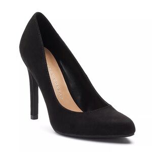 LC Lauren Conrad Black Suede Heels 🖤